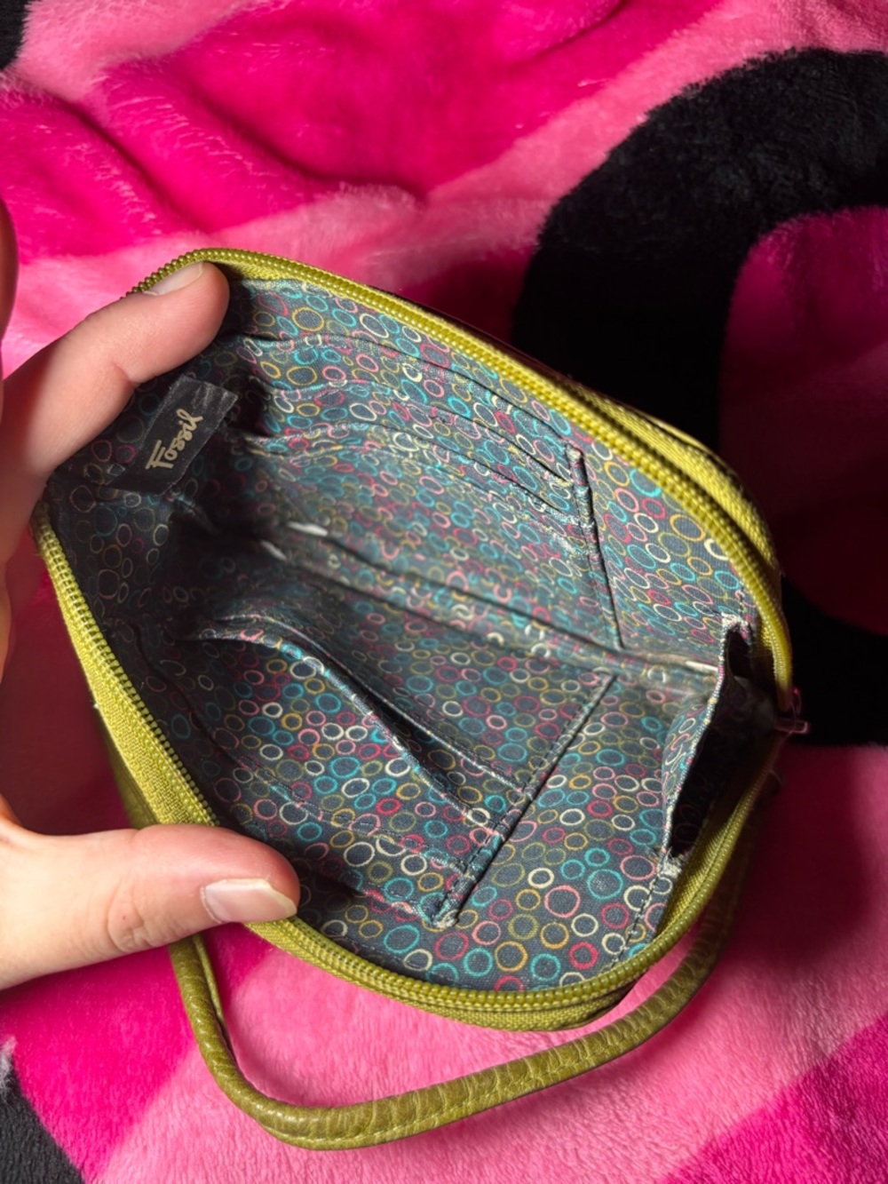Vintage Fossil Genuine Leather Wristlet - Picture 8 of 9